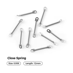 AZDENT Dental Orthodontic Accessory Closed Coil Spring 0.008 12mm 10pcs/Bag