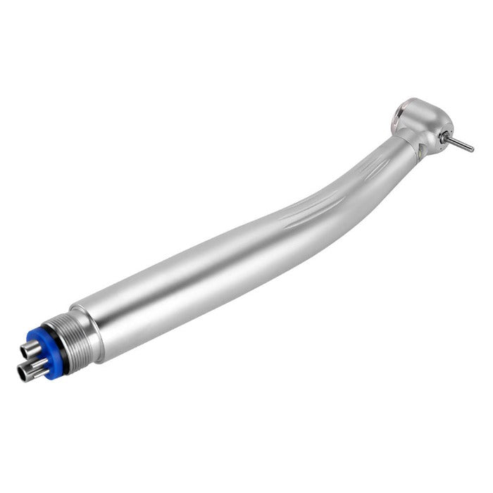 AZDENT High Speed Handpiece Torque Head Push Button E-generator LED Triple Water Spray Ceramic Bearings 2/4 Hole