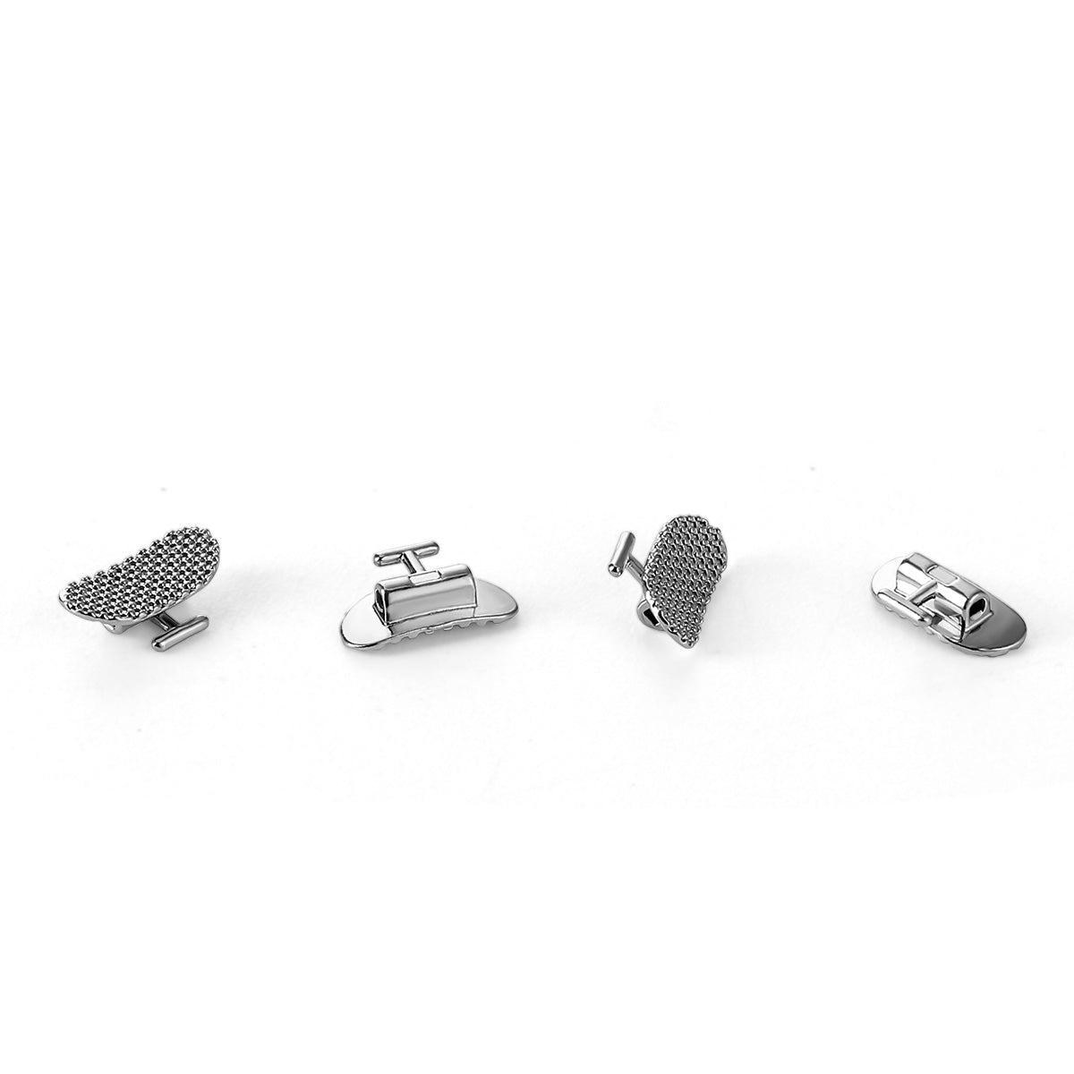 AZDENT Buccal Tubes 1st Molar Bondable Non-Convertible Roth Rectangle 0.025*0.019 4pcs/Bag