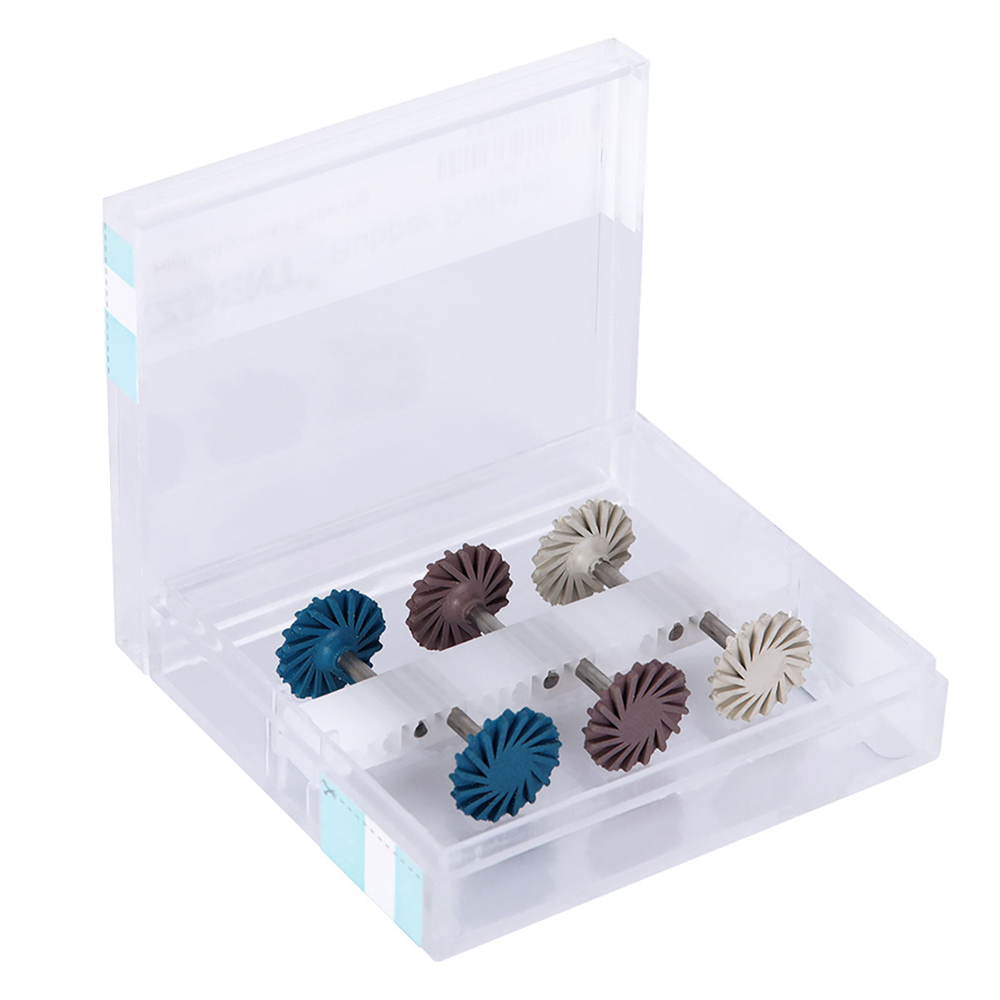 AZDENT Dental Polishing Kit Composite Ceramic Zircon Rubber Wheel 6pcs/Kit