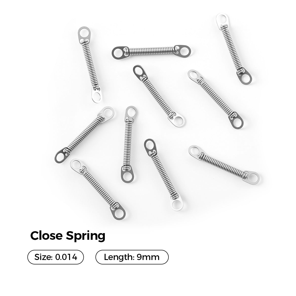 AZDENT Dental Orthodontic Accessory Closed Coil Spring 0.014 9mm 10pcs/Bag