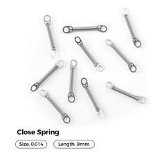 AZDENT Dental Orthodontic Accessory Closed Coil Spring 0.014 9mm 10pcs/Bag