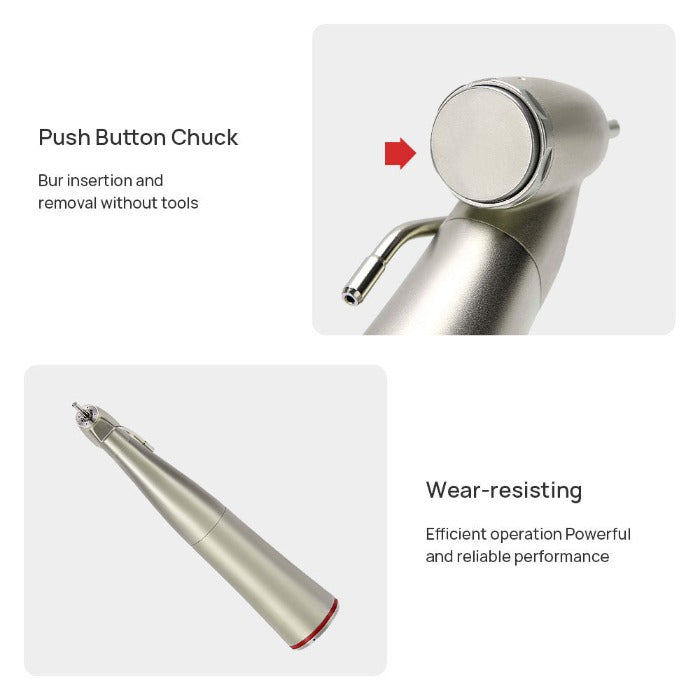 AZDENT Dental Implant Motor Brushless Color Touch Screen And 45 Degree 1:4.2 Increasing Fiber Optic Handpiece External Water