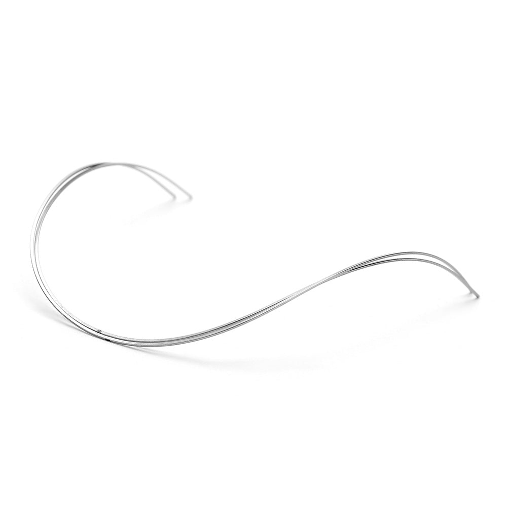 Arco de alambre AZDENT NiTi con curvatura inversa, forma real, rectangular, 0,016 x 0,025, superior, paquete de 2 unidades