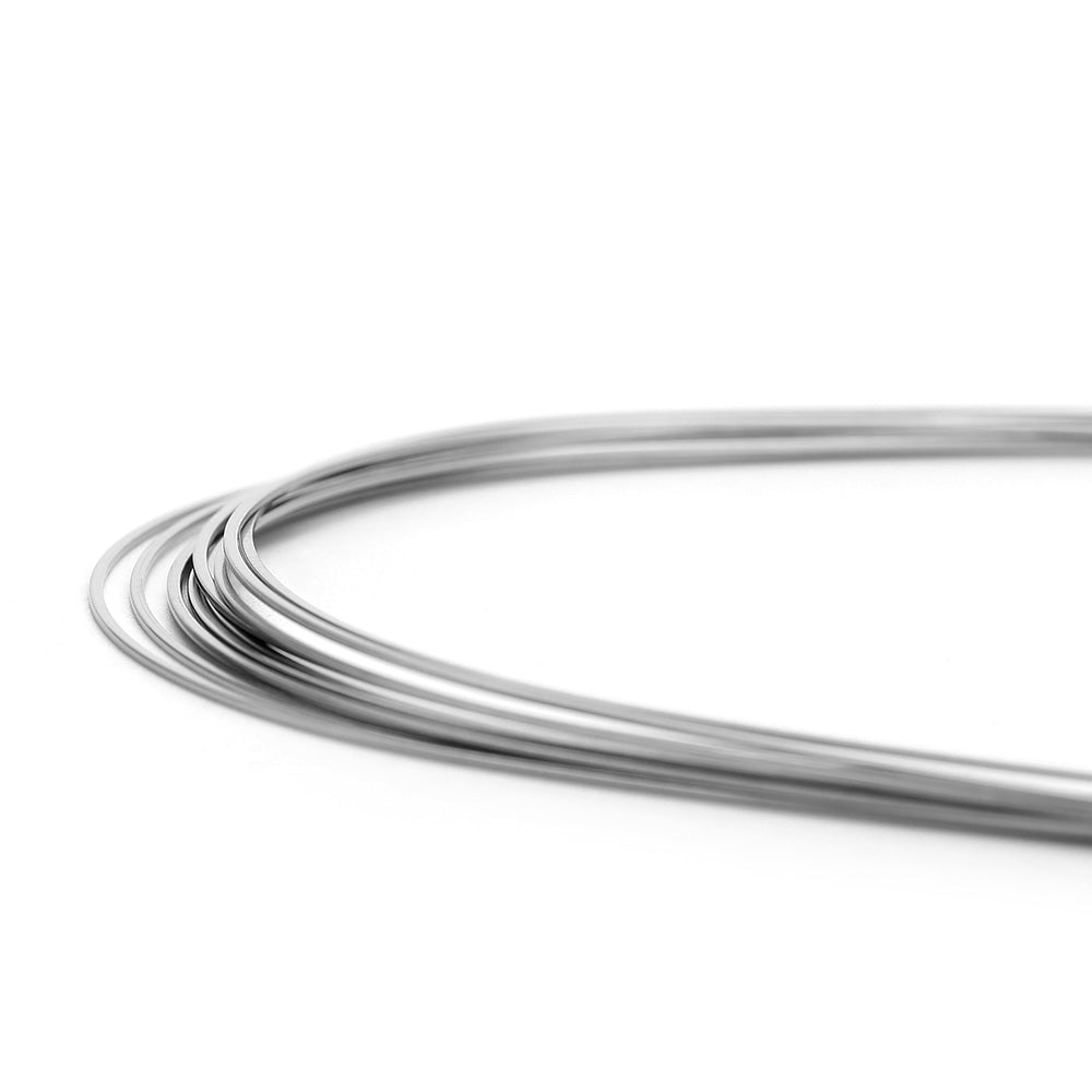 Arco de alambre AZDENT Niti Super Elastic con forma ovoide rectangular, 0,016 x 0,025, inferior, 10 unidades/paquete