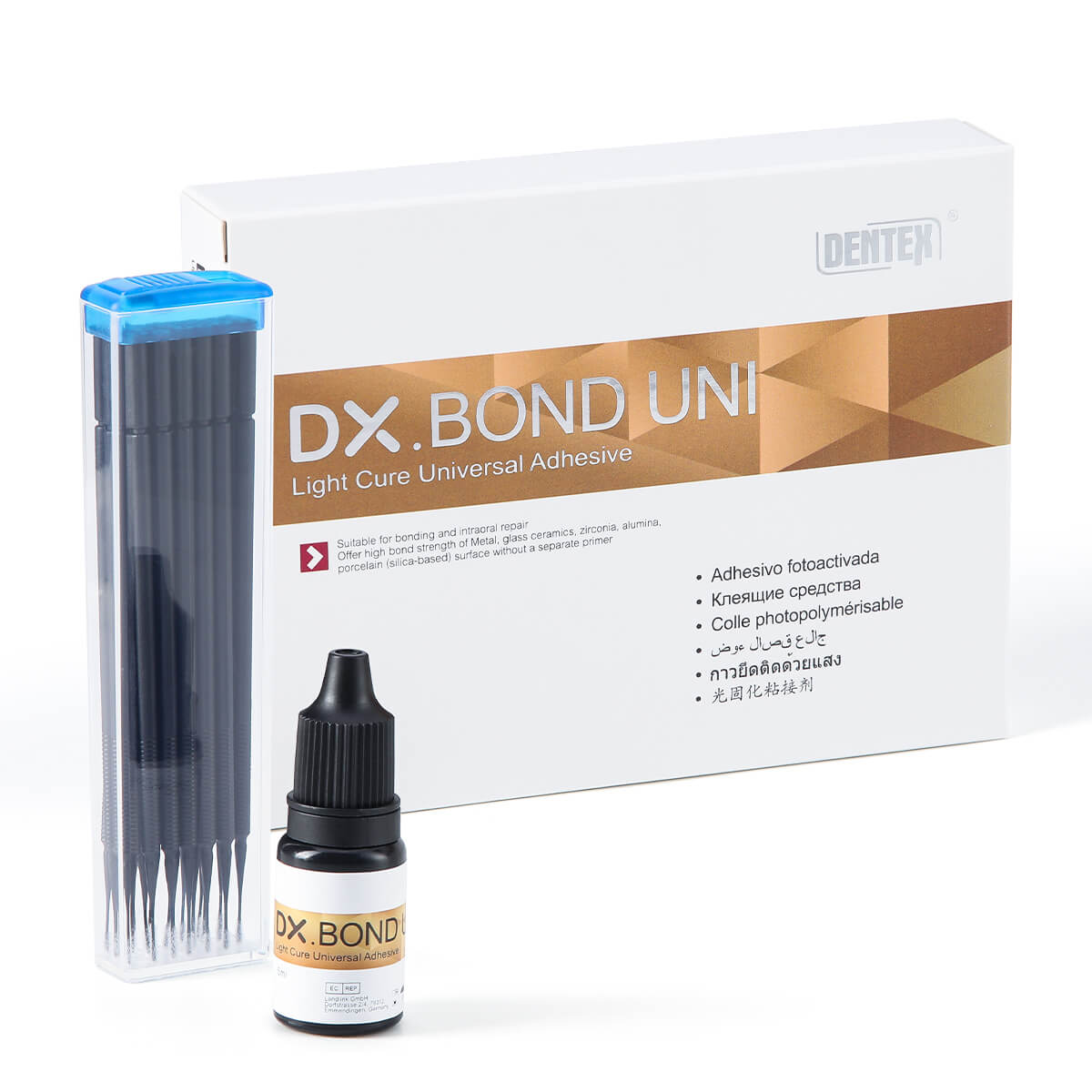 Dentex Dental Light Cure Universal Adhesive Bonding Agent Self-etch Gel 5ml