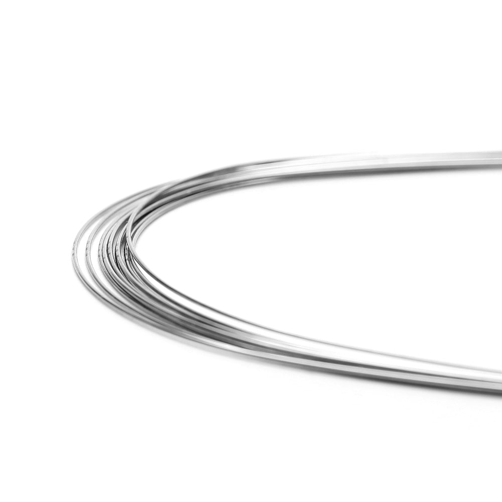 Arco de alambre AZDENT de acero inoxidable, forma ovalada, redondo, 0,020 superior, 10 unidades/paquete