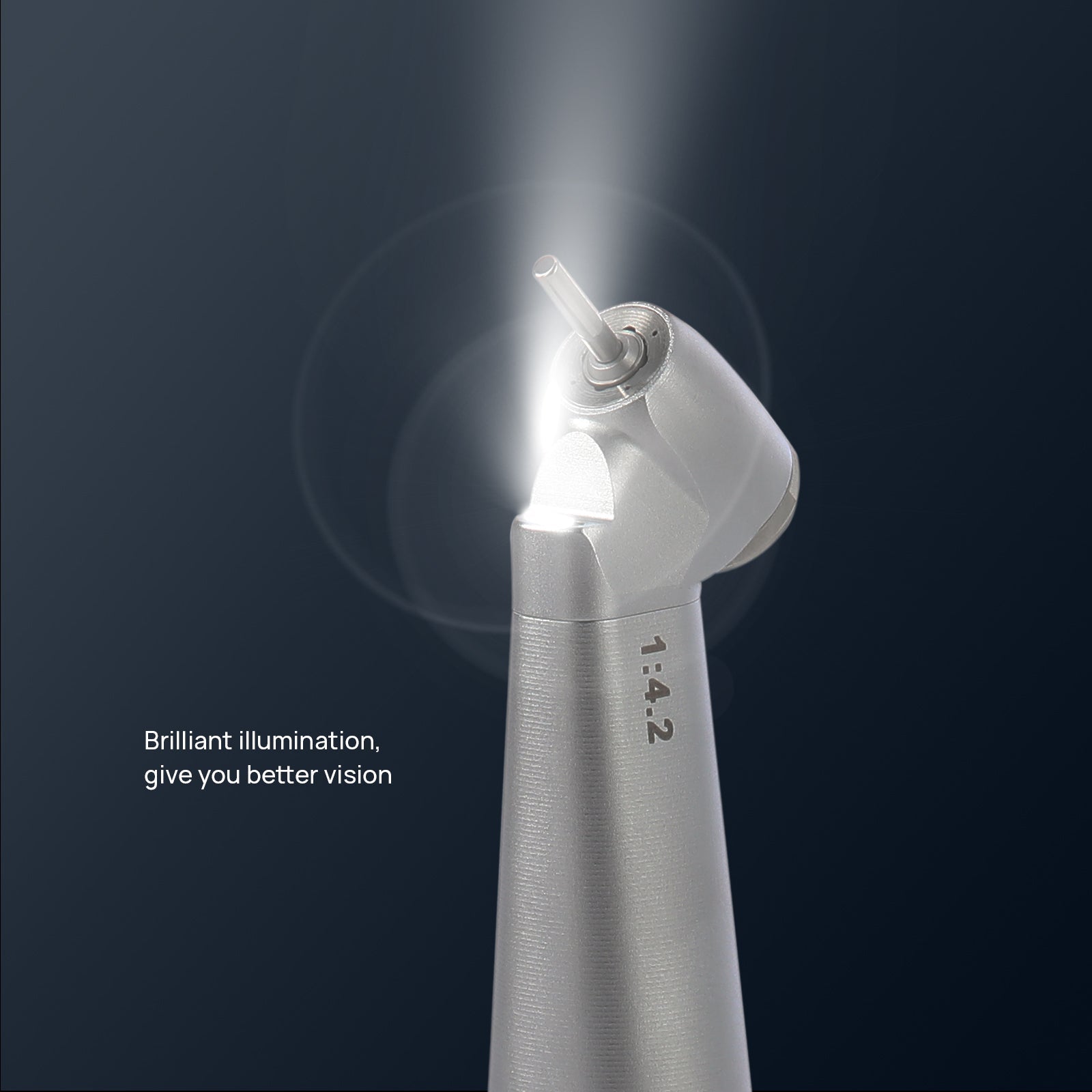 COXO Dental 1:4.2 Increasing 45 Degree Fiber Optic Electric Contra Angle Handpiece CX235C7-3