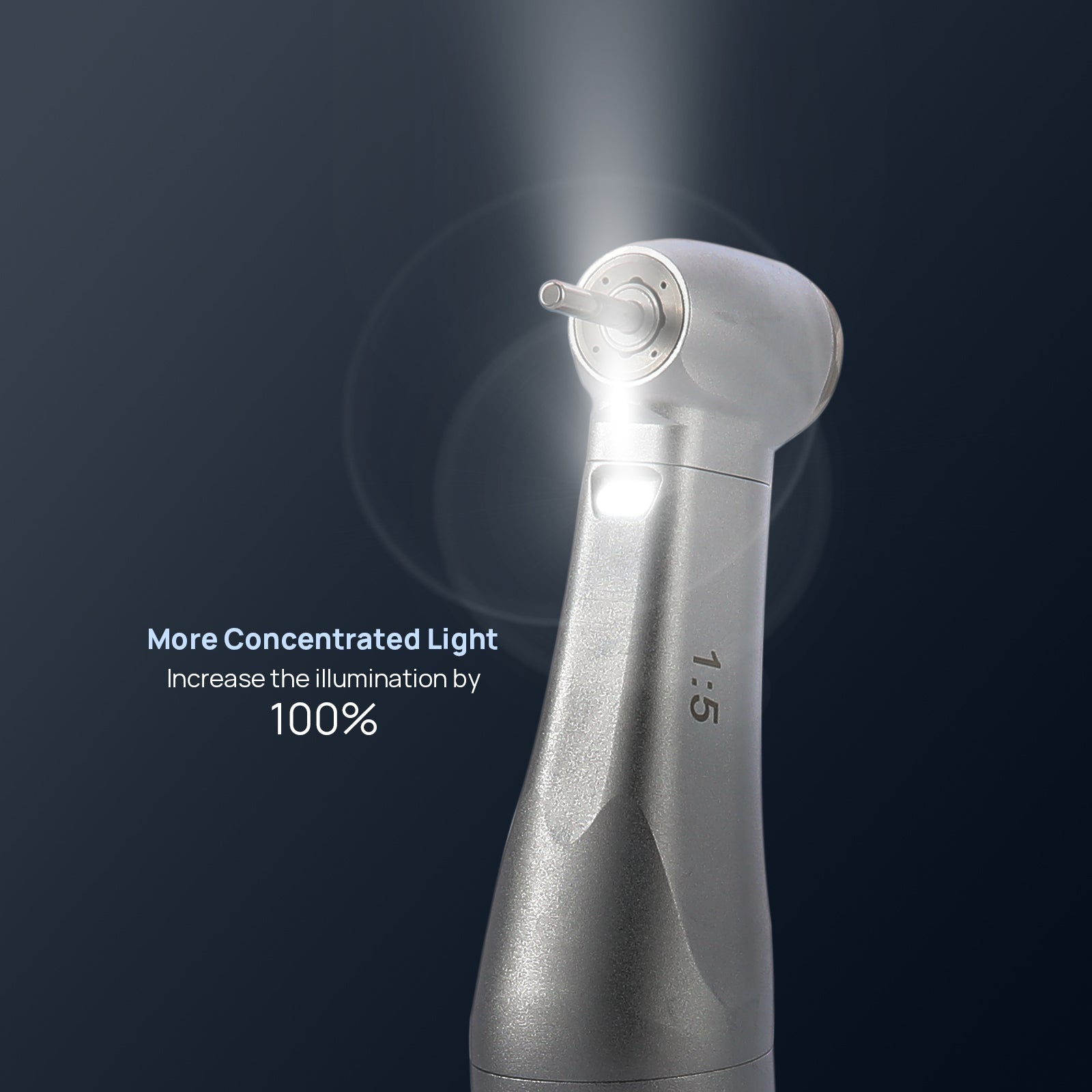 COXO Dental 1:5 Increasing Electric Fiber Optic Inner Channel Contra Angle Handpiece Standard Head CX235C7-5