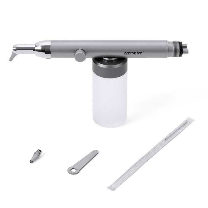 AZDENT Dental Aluminum Oxide Micro Blaster With Water Spray 360° Rotate 2/4Hole