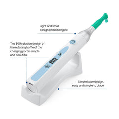 Dental Cordless Hygiene Prophy Handpiece 10 Speed Settings Prophy Angle 360° Rotating Nose Cone Detachable