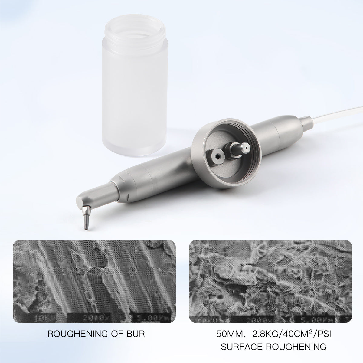 AZDENT Dental Aluminum Oxide Micro Blaster Sandblasting Gun System without Water 2/4Hole