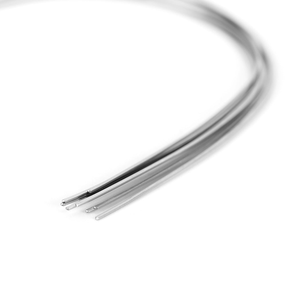 Arco de alambre AZDENT de acero inoxidable, forma natural, rectangular, 0,017 x 0,022, inferior, 10 unidades/paquete