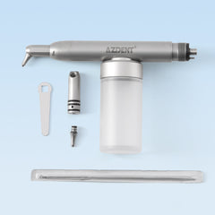 AZDENT Dental Aluminum Oxide Air Abrasion Micro Blaster Sandblasting Gun with Water 2/4Hole