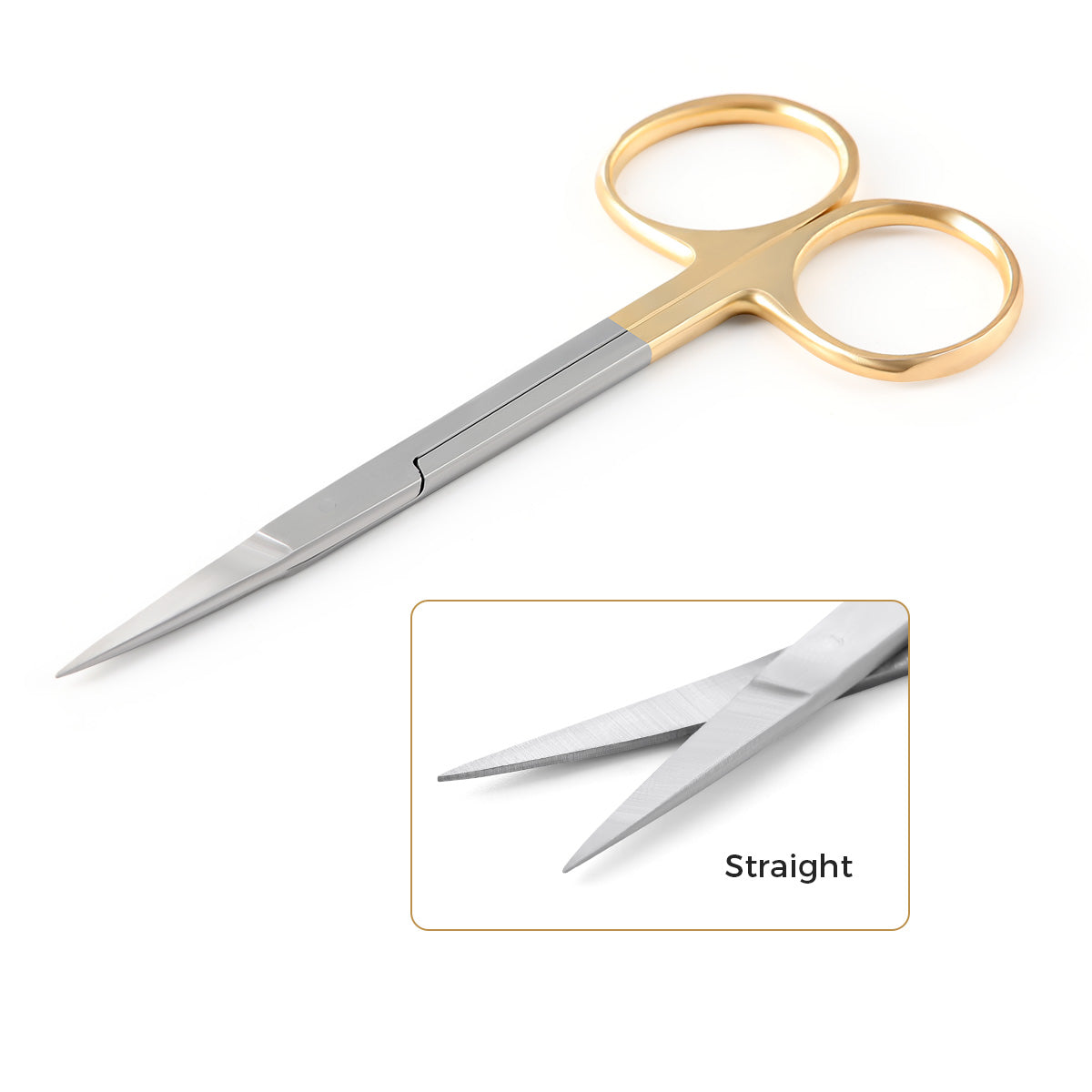 Dental Surgical Operating Scissors Stainless Steel Straight/Curved Tip SHARP Instrument