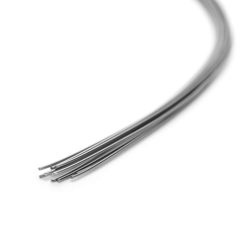 Arco de alambre AZDENT de acero inoxidable, forma natural, redondo, 0,014 mm, inferior, 10 unidades/paquete