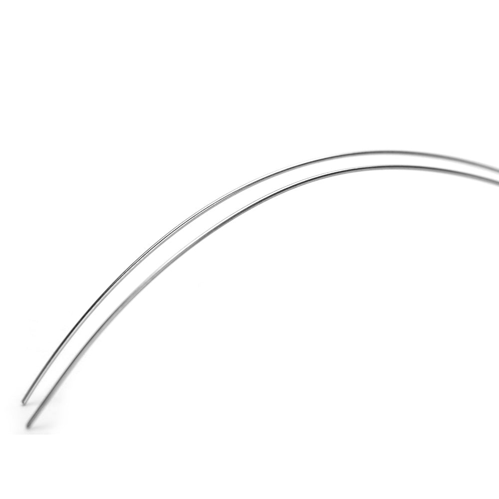 Arco de alambre AZDENT NiTi con curvatura inversa, forma verdadera, redondo, 0,018 mm, superior, 2 unidades/paquete
