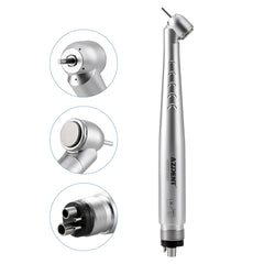 AZDENT Dental 45 Degree High Speed Handpiece Standard Head Push Button 4 Hole