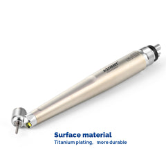 AZDENT Dental 45 Degree LED High Speed Handpiece E-generator Standard Head Push Button 4 Hole