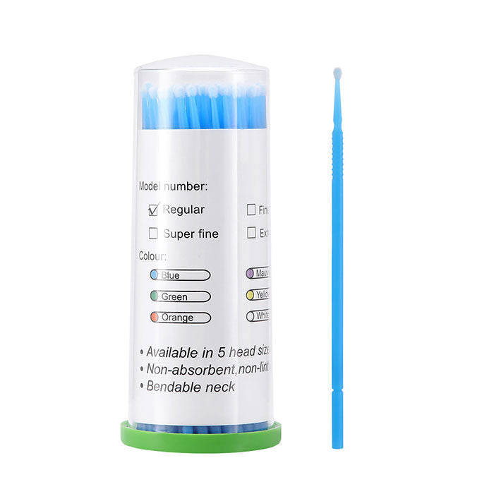 Disposable Dental Micro Applicator Brushes Regular /Fine/ Super Fine/ Extra fine 100pcs/Barrel