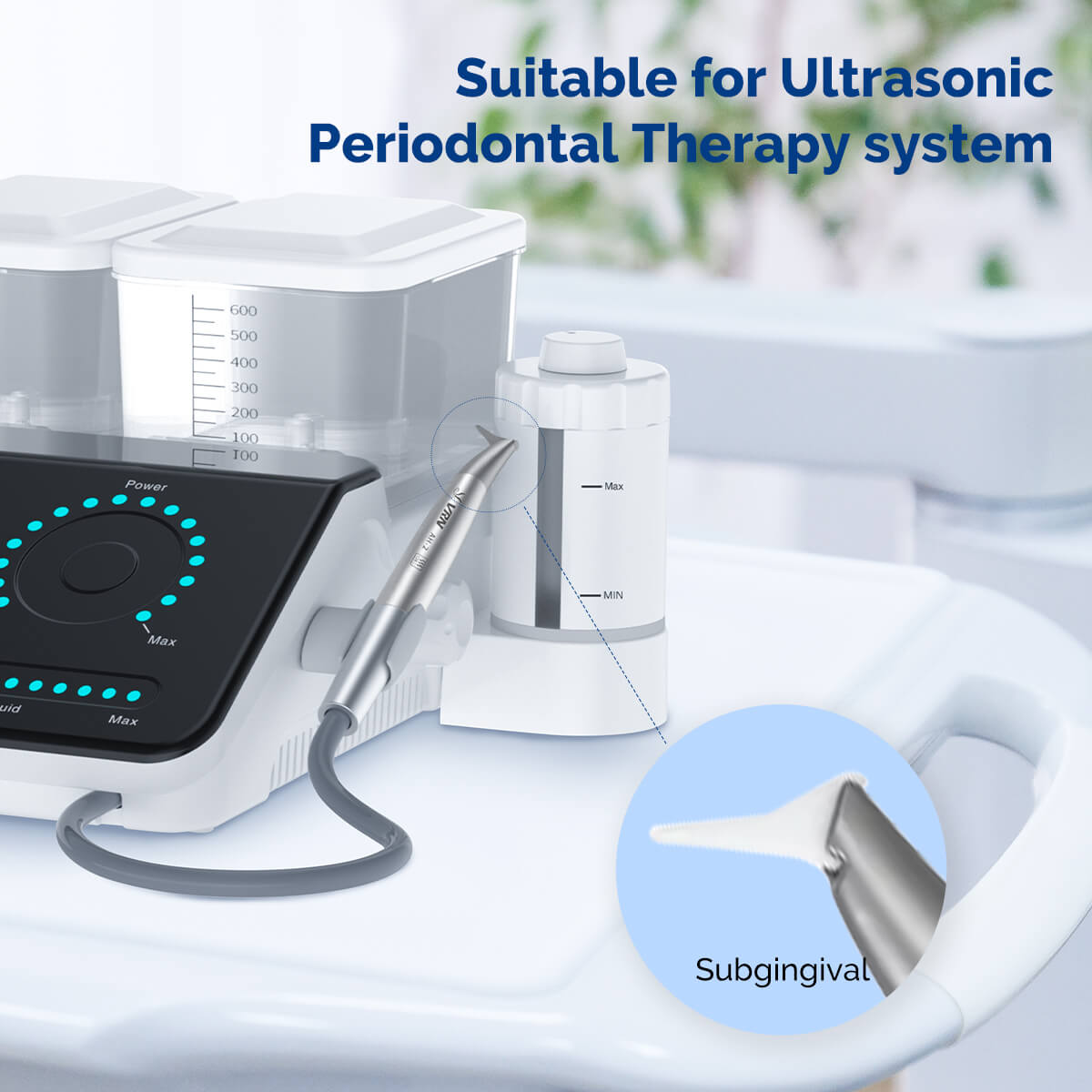 Dental Air Polisher Nozzles Gingival & Subgingival Sandblasting Handle for EMS AIR-FLOW