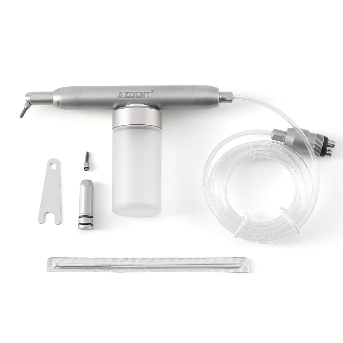 AZDENT Dental Aluminum Oxide Micro Blaster Sandblasting Gun System without Water 2/4Hole