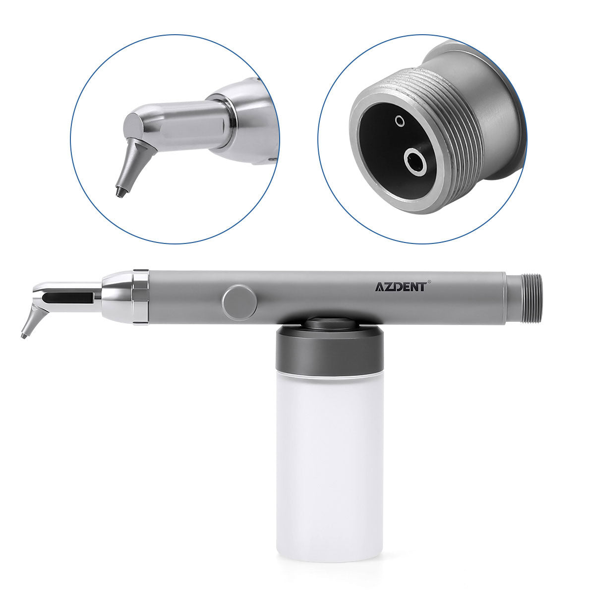 AZDENT Dental Aluminum Oxide Micro Blaster With Water Spray 360° Rotate 2/4Hole