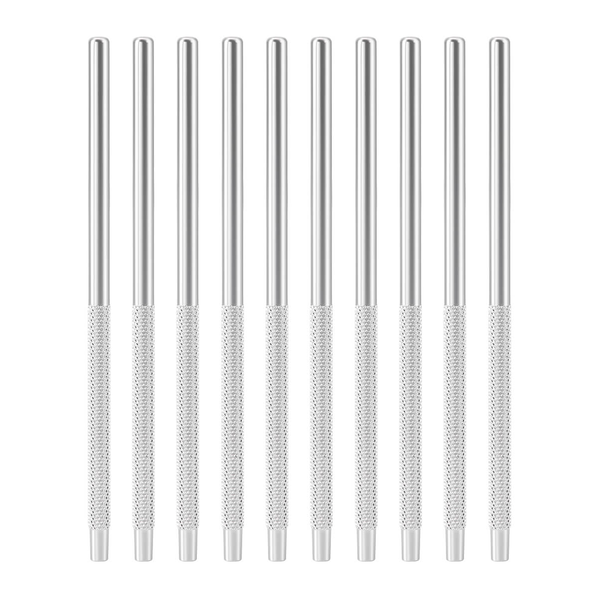 Dental Stainless Steel Mouth Mirror Handle 10Pcs/Set