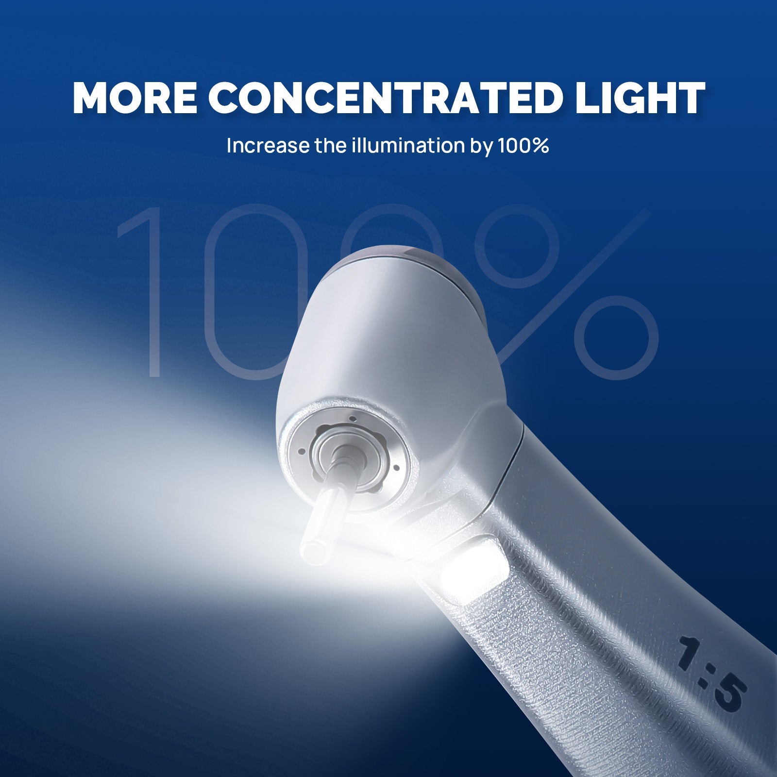 COXO Dental 1:5 Increasing Mini Head Electric Fiber Optic Inner Channel Contra Angle Handpiece CX235C7-4