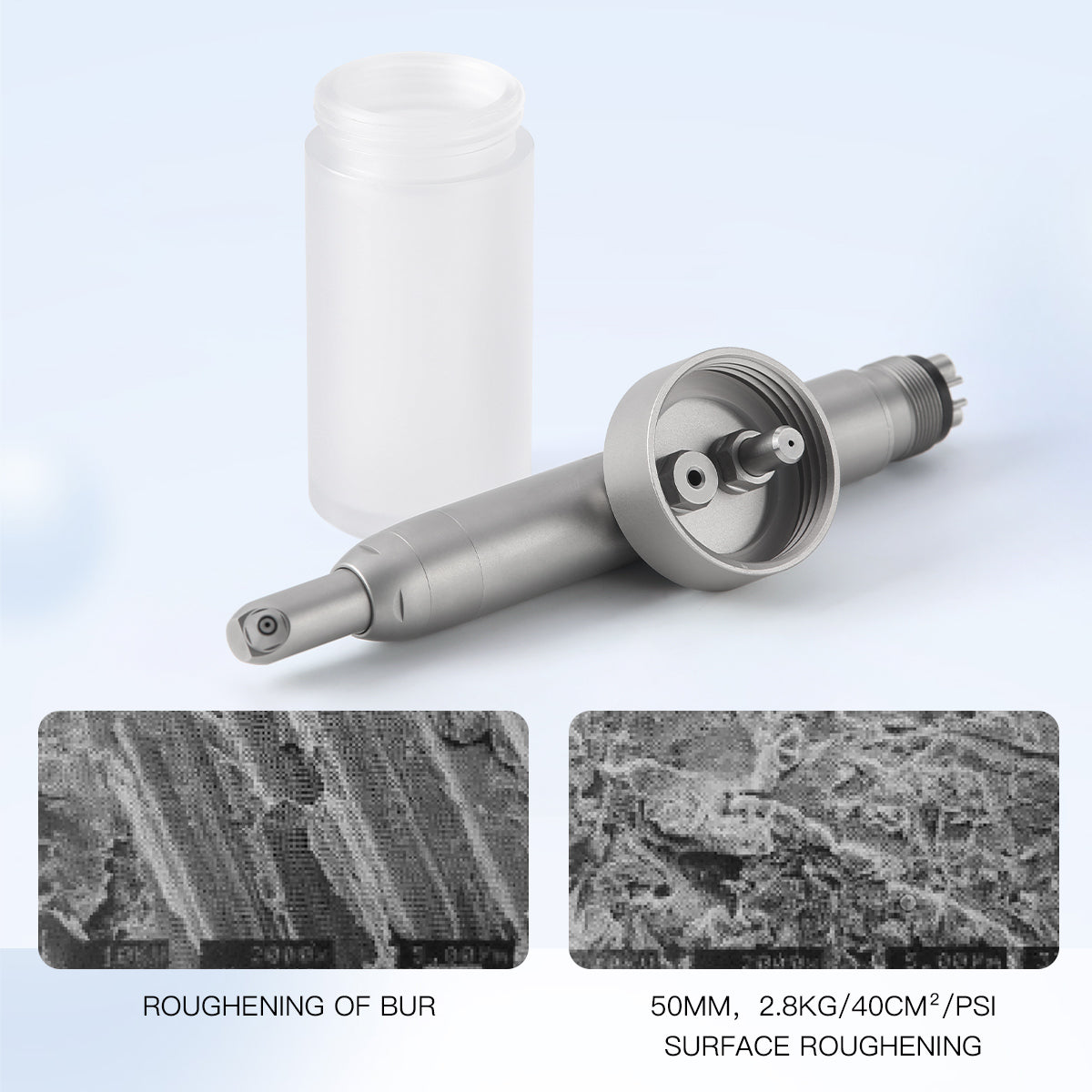AZDENT Dental Aluminum Oxide Air Abrasion Micro Blaster Sandblasting Gun with Water 2/4Hole