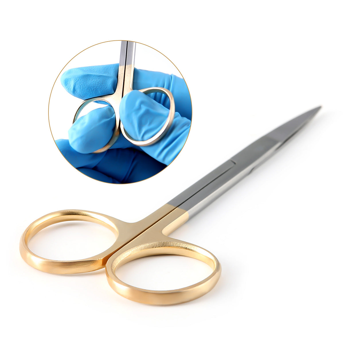 Dental Surgical Operating Scissors Stainless Steel Straight/Curved Tip SHARP Instrument