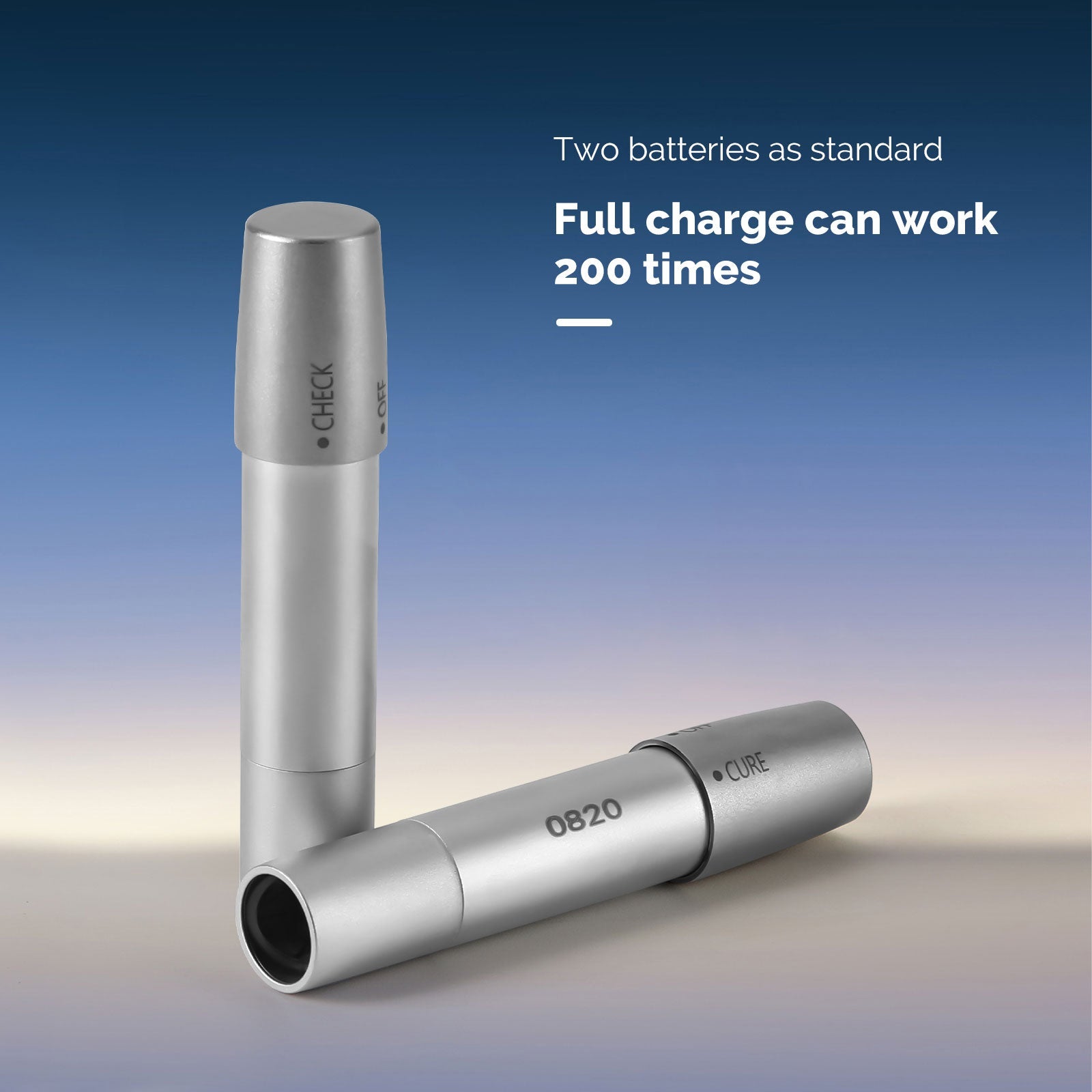COXO LED Curing Light Light-curing & Caries Detection Modes with Light Meter 360° Rotation Head Metal Body