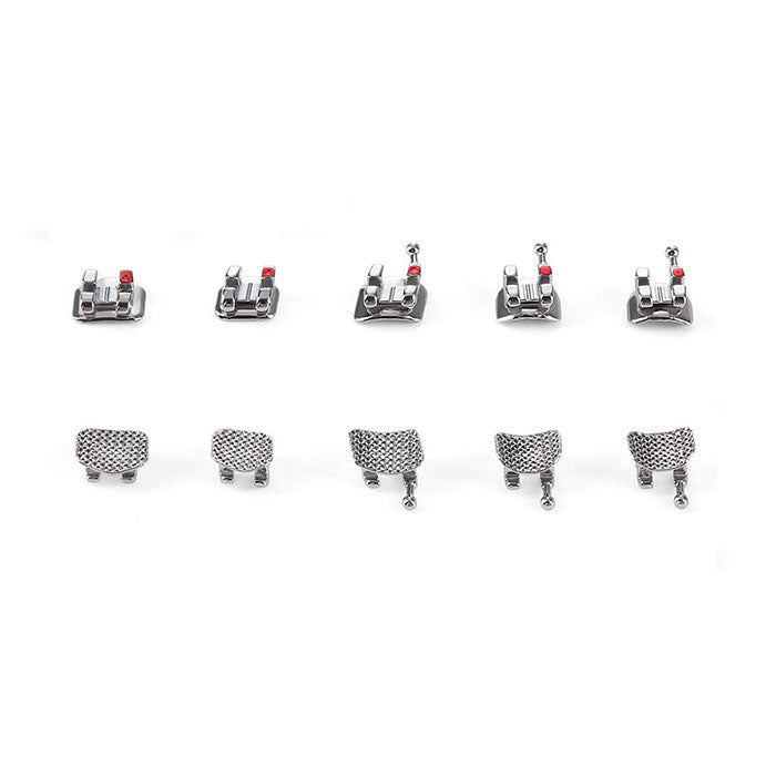 AZDENT PLUS Стоматологические металлические брекеты Mini Roth/MBT .022/.018 крючки 3/3-4-5 20 шт./упаковка