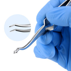 Pinza de sujeción para tubo bucal dental de acero inoxidable, instrumentos de ortodoncia de 13,5 cm