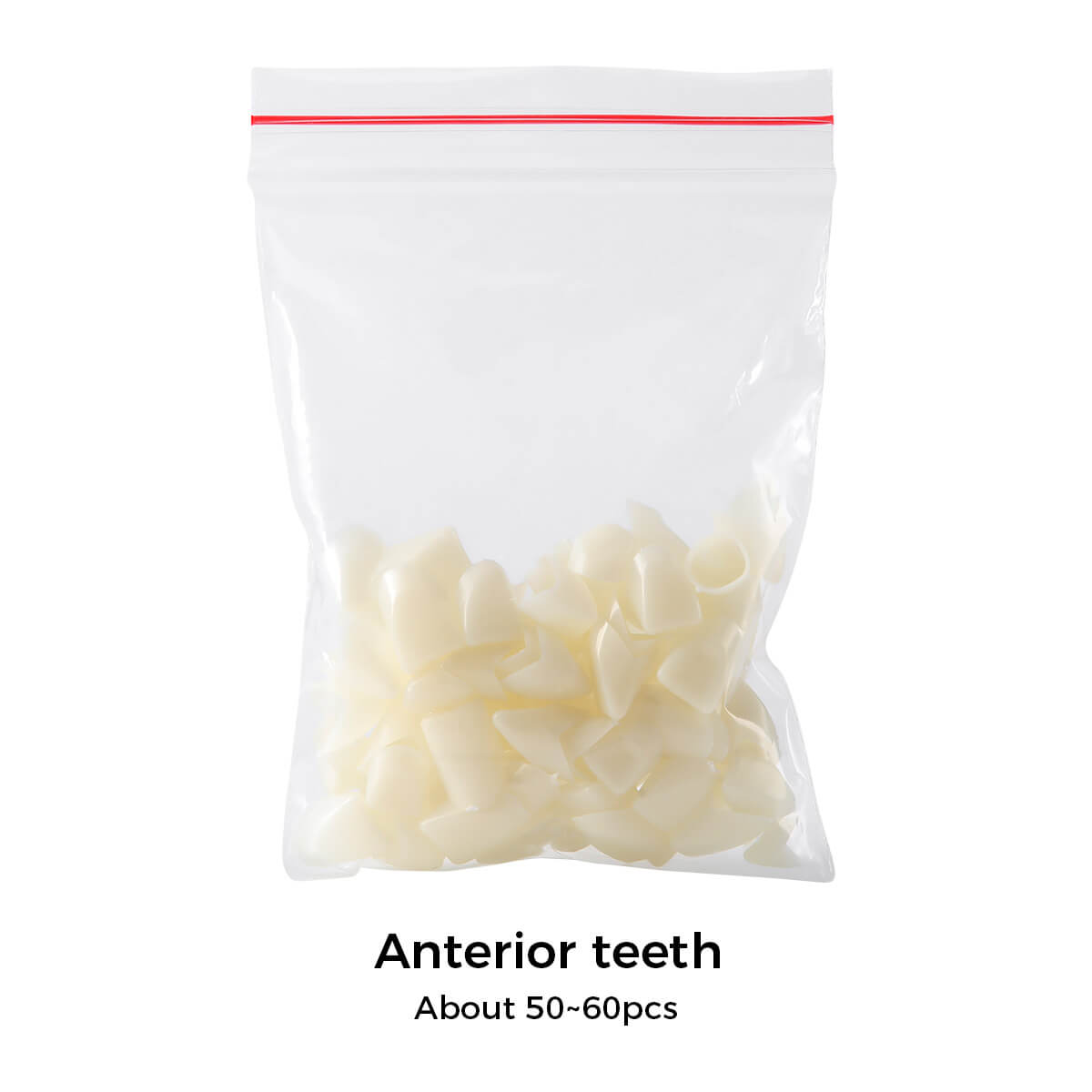 Dental Temporary Resin Teeth Crown Material for Anterior Molar Posterior Teeth 50pcs/Bag
