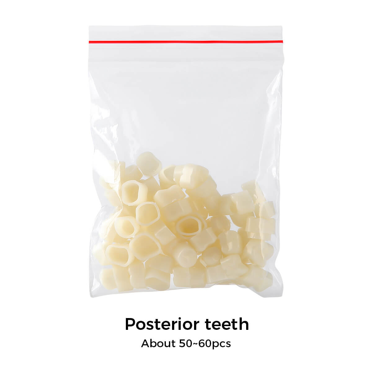 Dental Temporary Resin Teeth Crown Material for Anterior Molar Posterior Teeth 50pcs/Bag