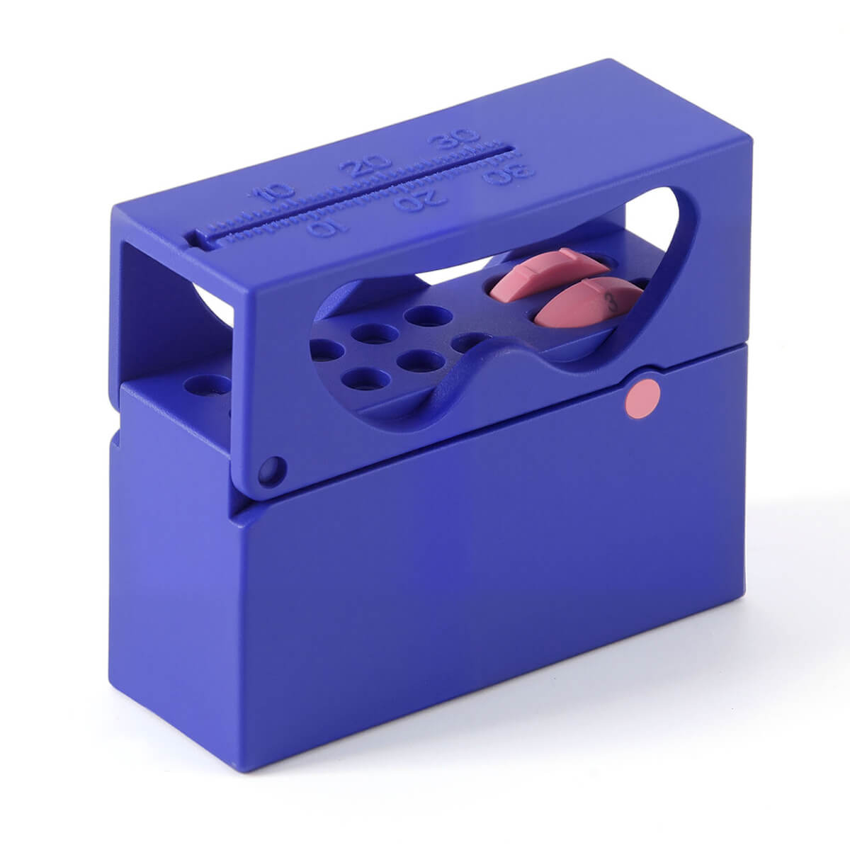 Dental 10 Holes Endo Files Disinfection Box With Memory Holder & Measuring Counter