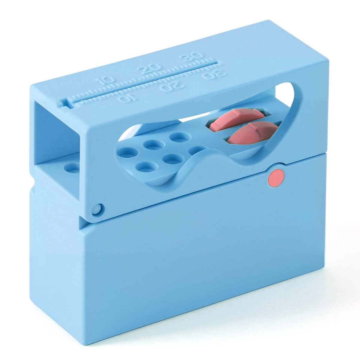 Dental 10 Holes Endo Files Disinfection Box With Memory Holder & Measuring Counter