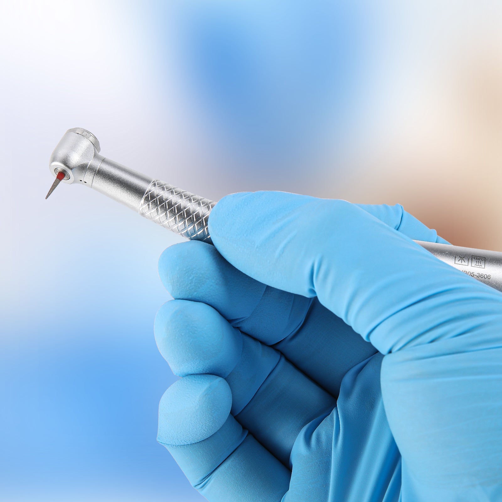 COXO Mini Head High Speed Air Turbine Handpiece with 4 Holes Coupler CX207-B H03-MP4
