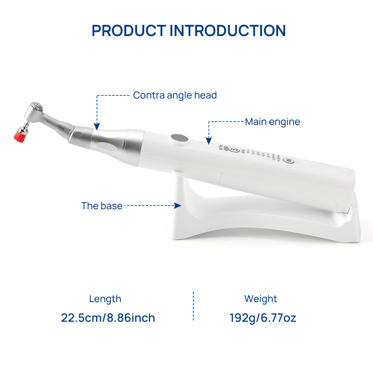 Dental Cordless Hygiene Prophy Handpieces 5 Speed Settings 360° Rotating