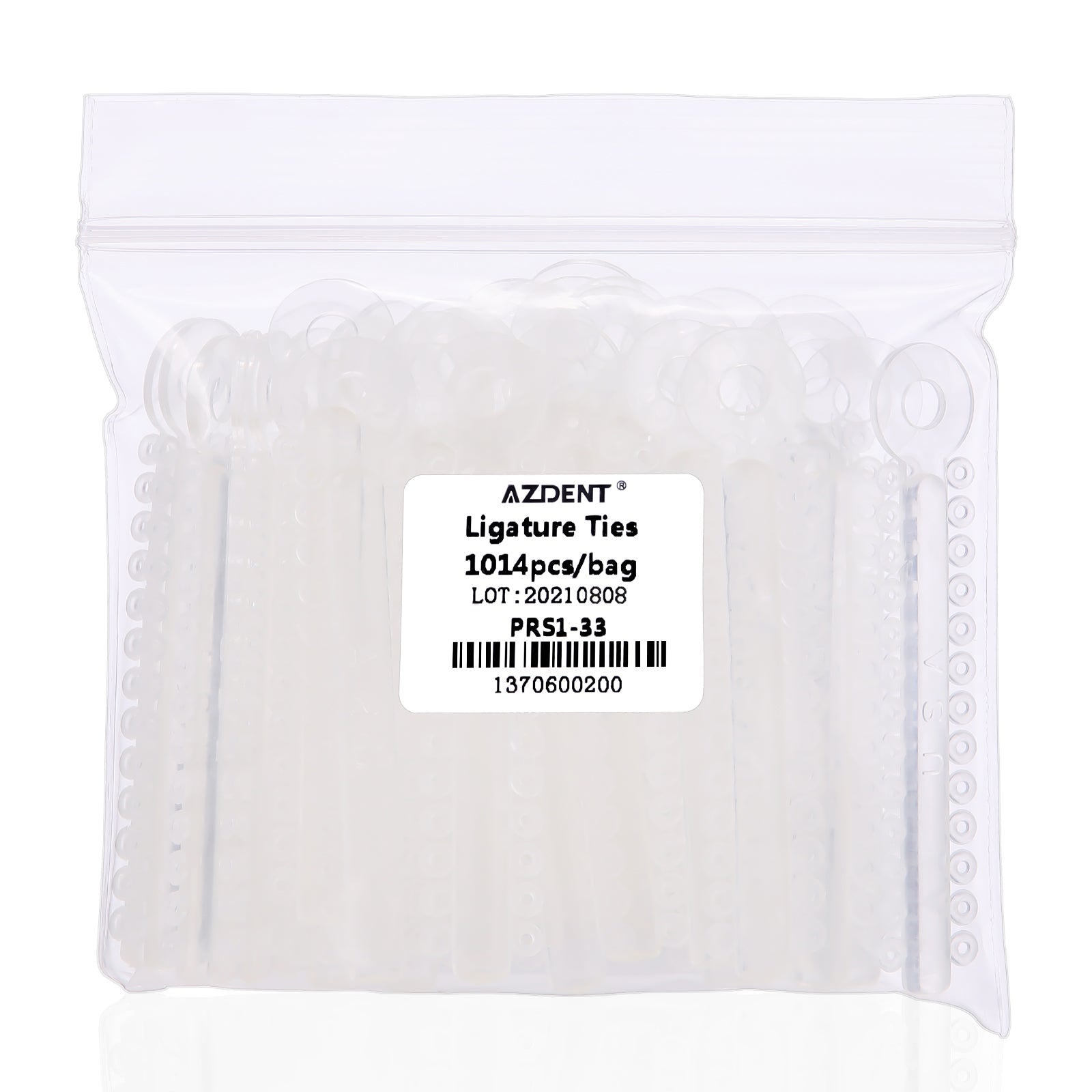 AZDENT Orthodontic Ligature Ties Multi-Color & Clear Color 1014 pcs/pack