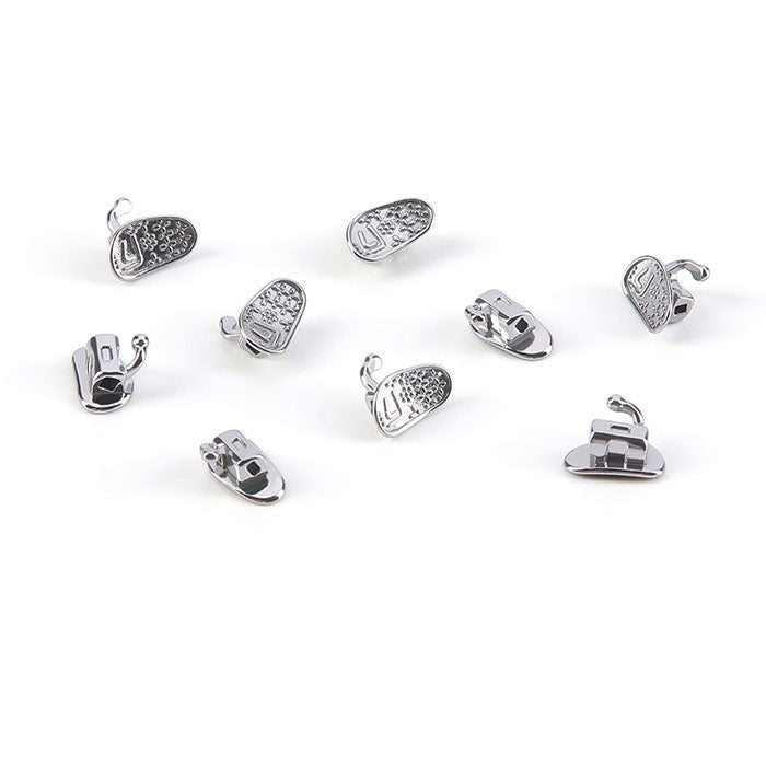 Tubo bucal AZDENT para 2.º molar, monobloque cementable, no convertible, Roth 0.018, 20 juegos/caja