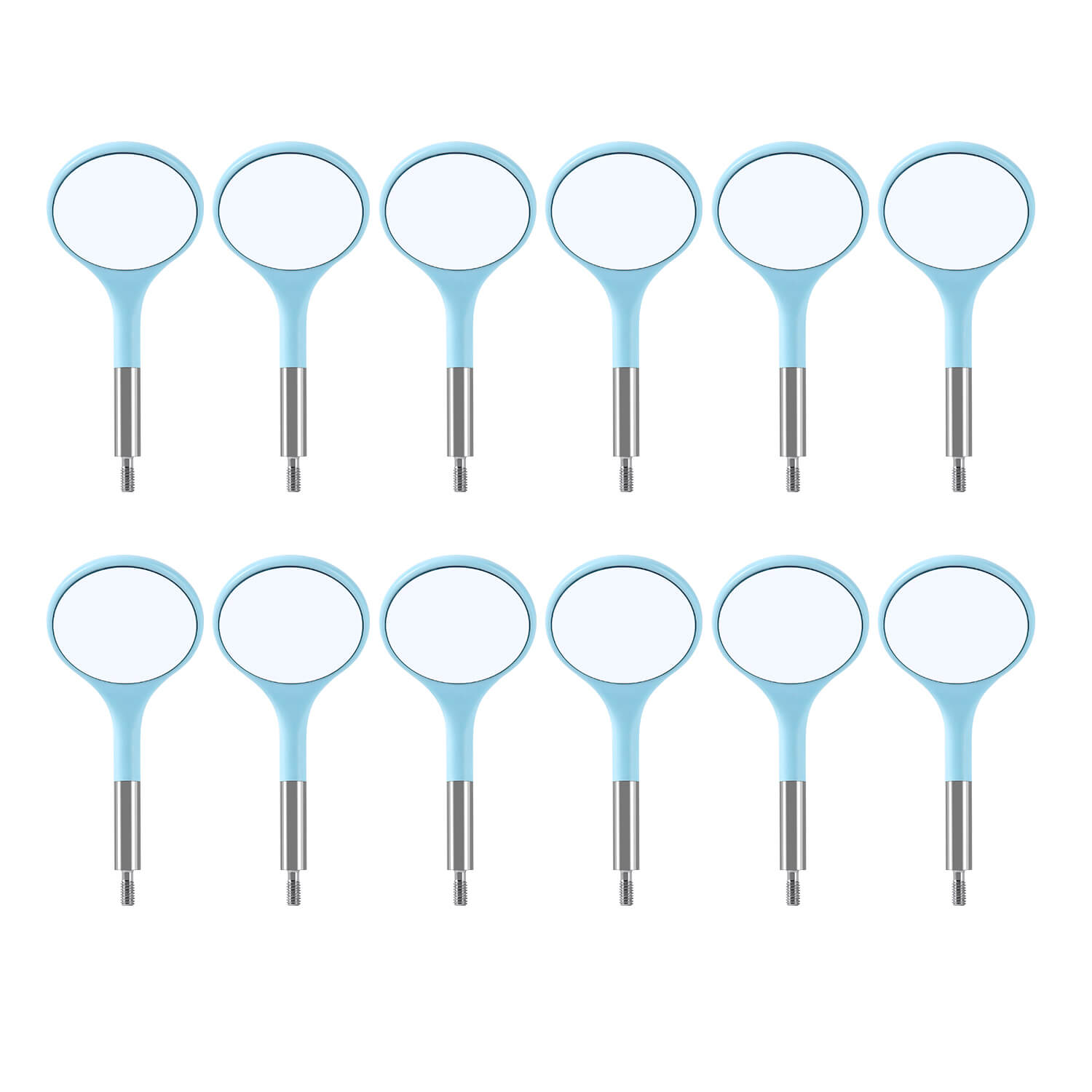 Dental Ultra Clear Mouth Mirror Colorful Plastic/Metal Mirror Heads & Handle