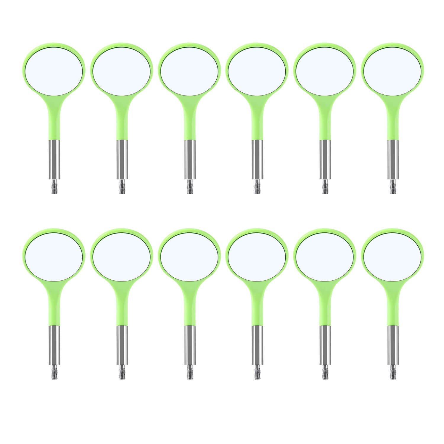 Dental Ultra Clear Mouth Mirror Colorful Plastic/Metal Mirror Heads & Handle