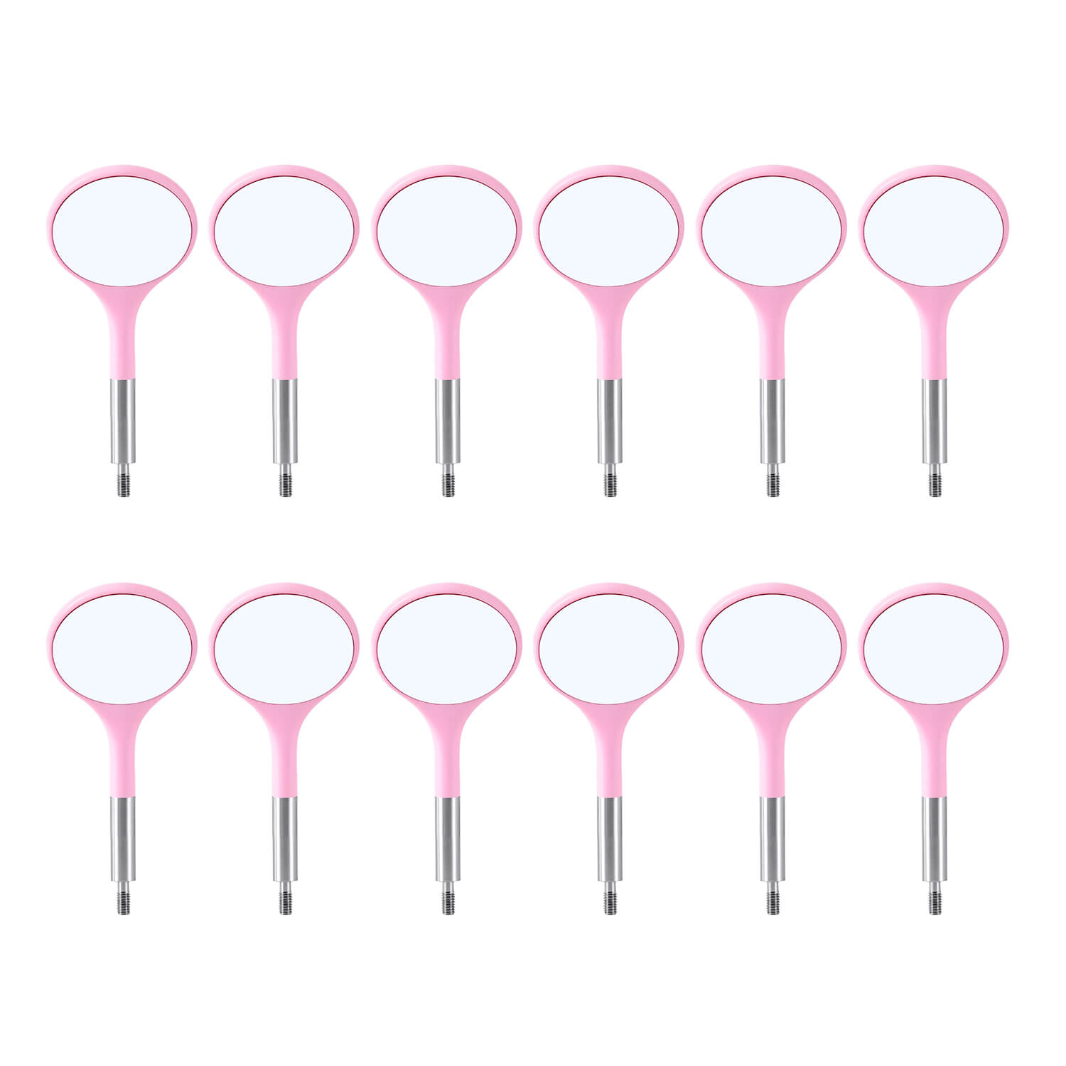 Dental Ultra Clear Mouth Mirror Colorful Plastic/Metal Mirror Heads & Handle