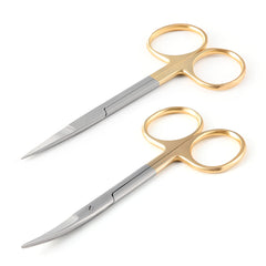 Dental Surgical Operating Scissors Stainless Steel Straight/Curved Tip SHARP Instrument