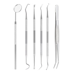 Dental Cleaning Tool Set Stainless Steel 6pcs/Set