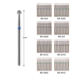 Dental Diamond Burs Drills Ball Round FG 1.6mm for High Speed Handpiece 10pcs/Pk