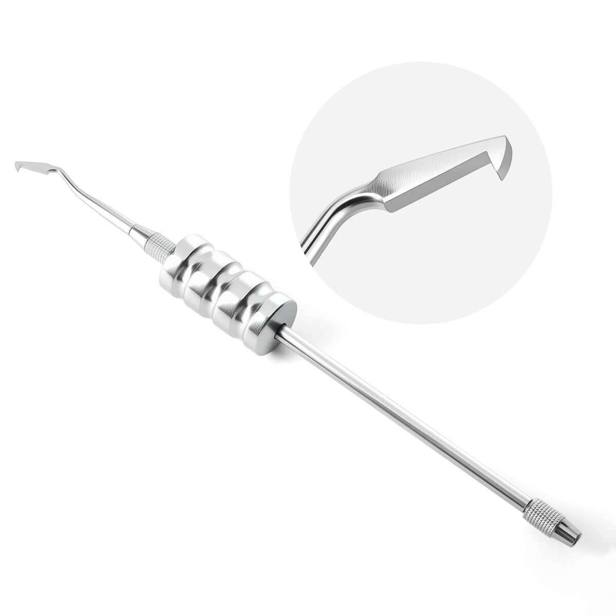 Dental Stainless Steel Manual Crown Remover Kit with 3 Attachments Tips