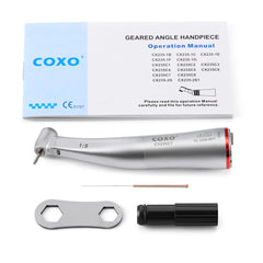 COXO Dental 1:5 Increasing Mini Head Electric Fiber Optic Inner Channel Contra Angle Handpiece CX235C7-4